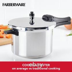 Farberware Stainless Steel Induction Stovetop Pressure Cooker, 8-Quart