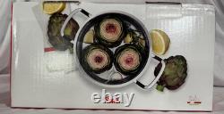 Fissler Pure Collection Stainless Steel 4.1 Quart Rondeau with Metal Lid (F1)