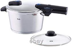 Fissler Vitaquick, Pressure Cooker Set, 4.8 Quart, with Glass Lid, Stainless St