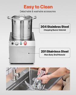 Food Processor Vegetable Chopper 15.9 Quart Food-Grade Stainless Steel Blender