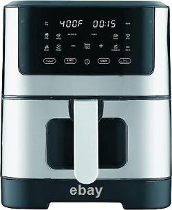 Frigidaire Digital Air Fryer Stainless Steel With Viewing Window, 8.5 Quart/8 L