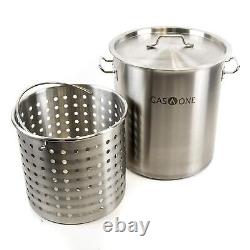 Fryer Pot 32 quart All Purpose Stainless Steel Tri-Ply Bottom with All Pu