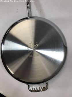GENTLY USED All-Clad Copper Core Stainless Steel 3 Quart Saute Pan with Lid