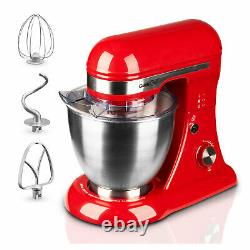 Geek Chef GSM45B Stainless Steel 4.8 Quart Bowl 12 Speed Baking Stand Mixer, Red