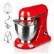 Geek Chef Gsm45b Stainless Steel 4.8 Quart Bowl 12 Speed Baking Stand Mixer, Red