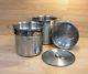Genuine All-clad 12 Quart Stainless Steel Pasta Stock Pot With Strainer Inserts