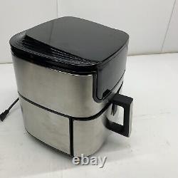 GoWISE USA Air Fryer Dehydrator Electric Max Steel XL 7 Quart Stainless Steel