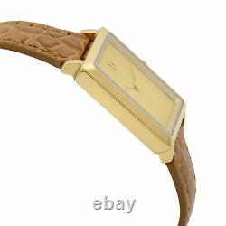 Gomelsky Shirley Fromer Steel Leather Beige Diamond Dial Quart Watch G0120023478