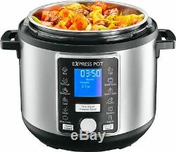 Gourmia 6-Quart Pressure Cooker with Auto Release Stainless Steel