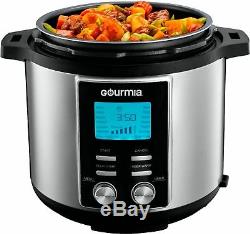 Gourmia 8-Quart Pressure Cooker Stainless Steel