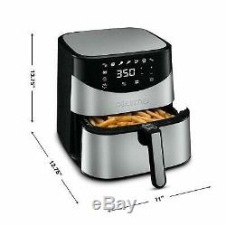 Gourmia Air Fryer 6-qt Quart Digital Multi Mode AirFryer Stainless Steel