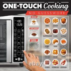 Gourmia French Door Air Fryer 25 Qt Large 25 Quart, Stainless Steel