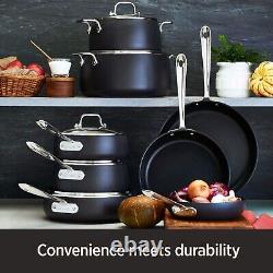 HA1 Nonstick Sauté Pan 4 Quart with Stainless Steel Handles Elegant Cooking