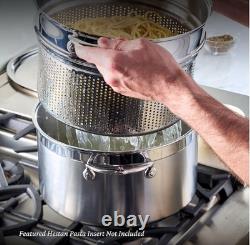 HESTAN PROFESSIONAL PRO-bond Gorgeous Stainless Steel Stockpot with Lid, 8-Quart