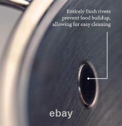 HESTAN PROFESSIONAL PRO-bond Gorgeous Stainless Steel Stockpot with Lid, 8-Quart