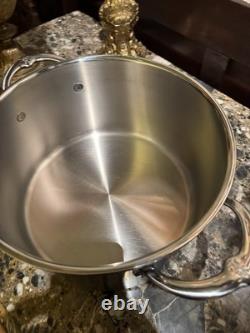 HESTAN PROFESSIONAL PRO-bond Gorgeous Stainless Steel Stockpot with Lid, 8-Quart