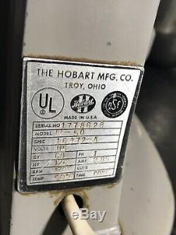 HOBART N-50 5 Quart Commercial Mixer 115V with Hook, Whisk & Paddle, Extra Bowl