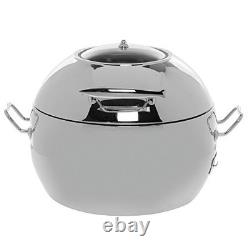HUBERT Induction Chafer for Soup, 11 1/2 Quart Stainless Steel 19 1/2L x 18