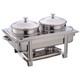 Hubert Soup Server Full Size 9 1/2 Quart Stainless Steel 2 2/5l X 13 4/5w X