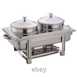 HUBERT Soup Server Full Size 9 1/2 Quart Stainless Steel 2 2/5L x 13 4/5W x