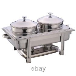 HUBERT Soup Server Full Size 9 1/2 Quart Stainless Steel 2 2/5L x 13 4/5W x