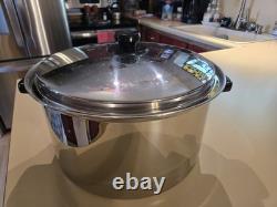 HUGE Waterless Stainless Steel Large Stock Pot 12 3/4 x 6 1/2 12 Quart