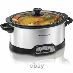 Hamilton Beach 7 Quart Countertop Programmable Slow Cooker Model# 33473 New