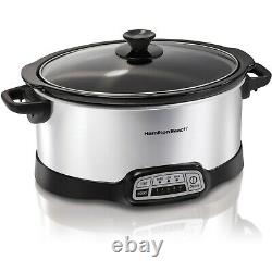 Hamilton Beach 7 Quart Countertop Programmable Slow Cooker Model# 33473 New