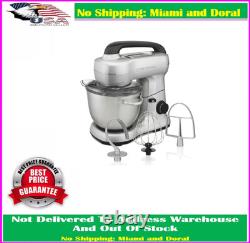Hamilton Beach Stand Mixer with 4 Quart Stainless Steel Bowl, 7 Speeds, 300 Watt