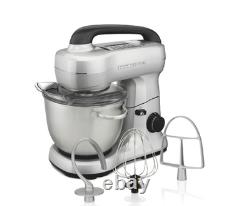 Hamilton Beach Stand Mixer with 4 Quart Stainless Steel Bowl, 7 Speeds, 300 Watt