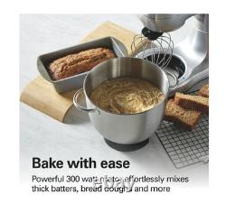 Hamilton Beach Stand Mixer with 4 Quart Stainless Steel Bowl, 7 Speeds, 300 Watt