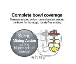 Hamilton Beach Stand Mixer with 4 Quart Stainless Steel Bowl, 7 Speeds, 300 Watt