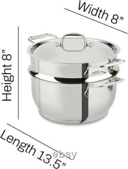 Health-Conscious 5-Quart Stainless Steel Steamer Ideal for Flavorful Cooking