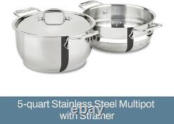 Health-Conscious 5-Quart Stainless Steel Steamer Ideal for Flavorful Cooking