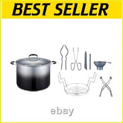 Heavy-Duty 20 Quart Stainless Steel Canning Pot Set with Induction Compatibility