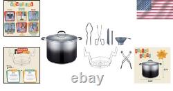 Heavy-Duty 20 Quart Stainless Steel Canning Pot Set with Induction Compatibility