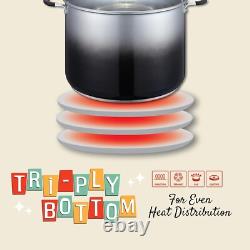 Heavy-Duty 20 Quart Stainless Steel Canning Pot Set with Induction Compatibility