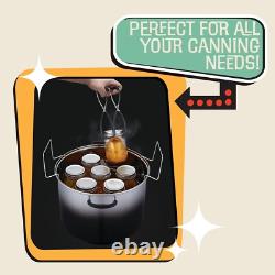 Heavy-Duty 20 Quart Stainless Steel Canning Pot Set with Induction Compatibility