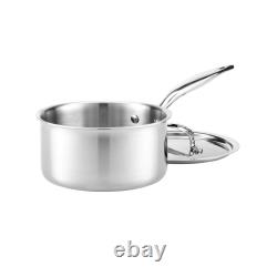 Heritage Steel Enhanced 5-ply Stainless Saucepan with Lid