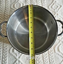 Hestan CopperBond 6QT Stockpot Copper Core Stainless Lid Italy Induction Safe