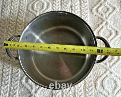 Hestan CopperBond 6QT Stockpot Copper Core Stainless Lid Italy Induction Safe