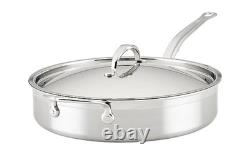 Hestan Nonstick Sauté Pan with Lid, Stainless Steel TITUM Non Stick, 5 Quart