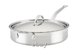 Hestan Nonstick Sauté Pan with Lid, Stainless Steel TITUM Non Stick, 5 Quart
