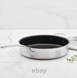 Hestan Nonstick Sauté Pan with Lid, Stainless Steel TITUM Non Stick, 5 Quart