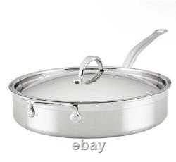 Hestan Probond Clad Titum Stainless Steel 5-quart Covered Saute Pan Silver