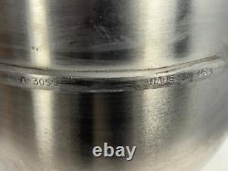 Hobart 30 Quart Stainless Steel Bowl, Whip & Paddle Complete OEM Set