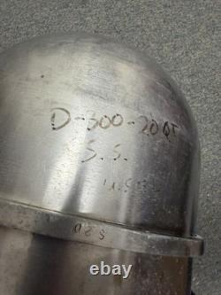 Hobart D-20 20 Quart Stainless Steel Mixer Bowl Handles Broken Off