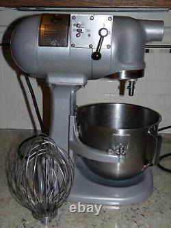 Hobart N50 5 Quart 3 Speed Commercial Bakery Mixer Stainless Steel Bowl Whip