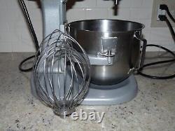 Hobart N50 5 Quart 3 Speed Commercial Bakery Mixer Stainless Steel Bowl Whip