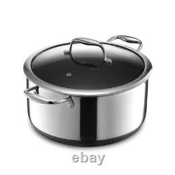 Hybrid Nonstick 8-Quart Stockpot with Tempered Glass Lid, Stay-Cool Handles